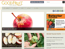 Tablet Screenshot of goodfruit.com